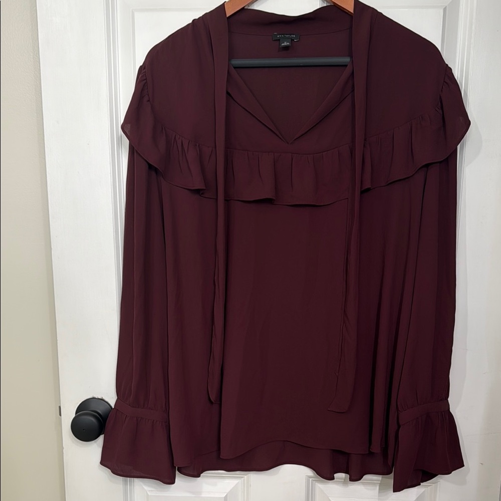 Ruffled Blouse with Long Sleeves
